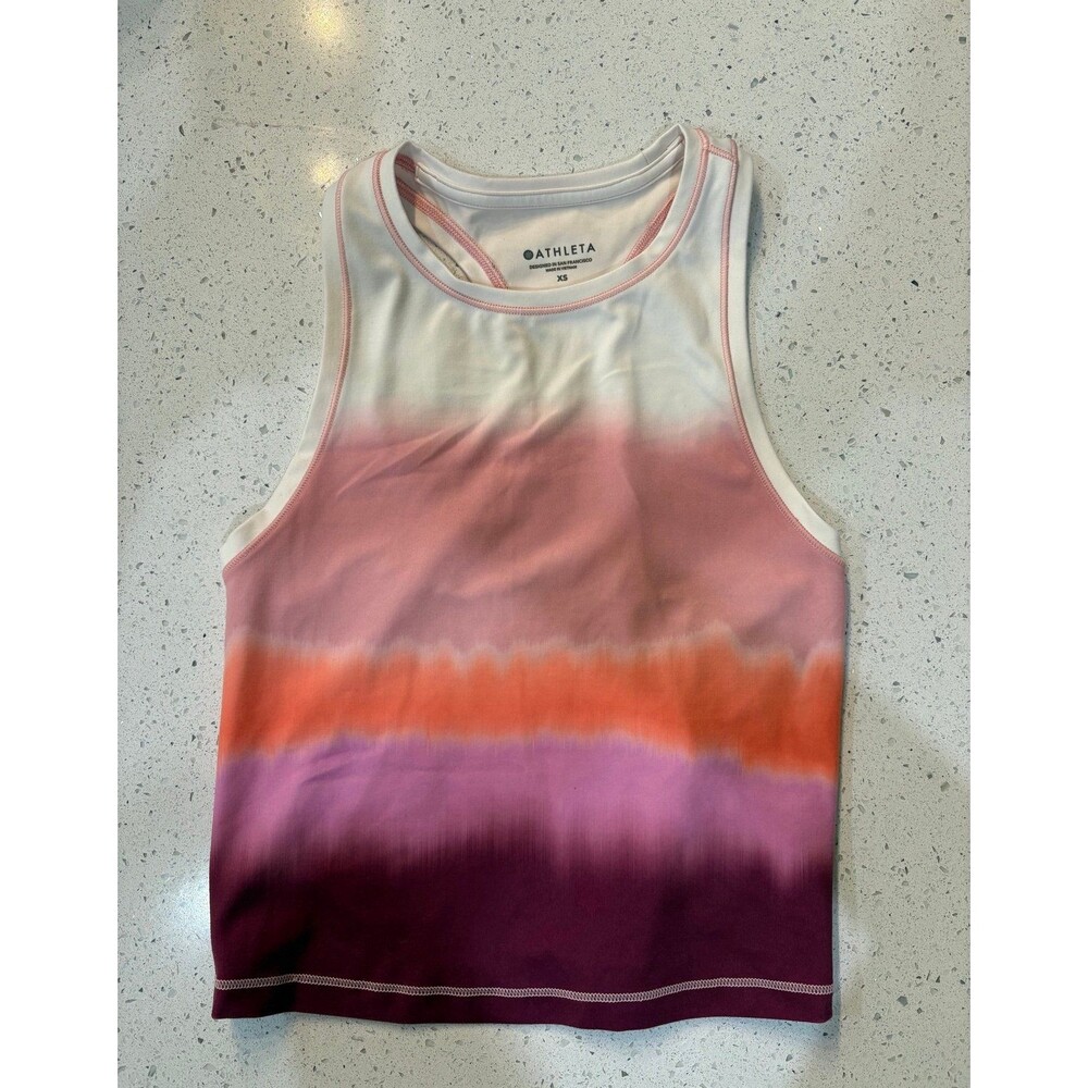 Athleta Sunset Colored Ombre Tank Top XS